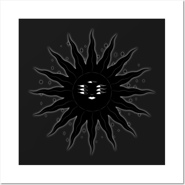 Seven Eyed Sun V2 Wall Art by SpitComet